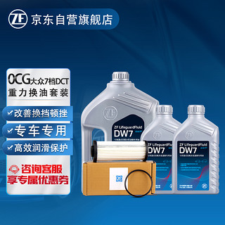 ZF 采埃孚 DQ381七档湿式双离合变速箱滤芯换油套装 适用新迈腾/帕萨特/途观L/Q3/途岳/探岳/CC/速派 6升