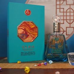 wuliangye 五粮液 百鸟朝凤蓝钻浓香型白酒礼盒装52度500ml*1瓶精美礼