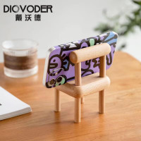 DIOVODER 戴沃德 手机支架桌面 手机支架可爱 创意摆件 直播追剧实木椅子支架 一只装实惠