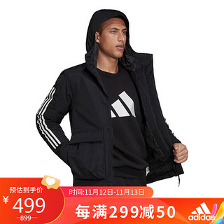 adidas 阿迪达斯 男子 户外系列 UTILITAS HO JKT 运动 棉服 GT1688 M码