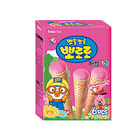 88VIP：Pororo 韩国进口啵乐乐冰淇淋饼干草莓味53.4冷藏风味更佳儿童休闲零食