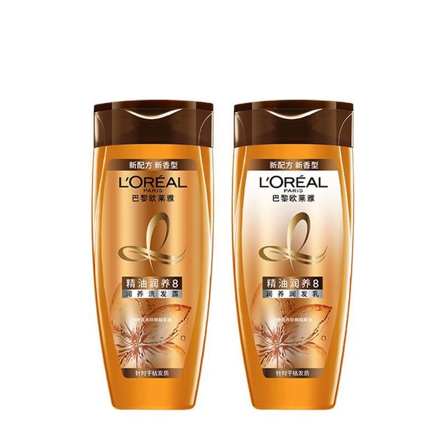巴黎欧莱雅 精油润养洗发水100ml+护发素100ml