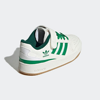 adidas阿迪达斯三叶草FORUM LOW C男小童经典运动板鞋IG0720 白/绿 33.5(205mm)