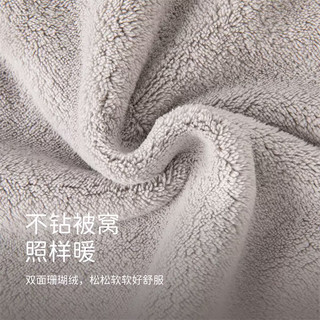 戴维贝拉（DAVE＆BELLA）儿童居家服男女童浴巾卡通连帽睡袍可穿冬洋气小童睡衣 浅灰色 120cm（身高110-120cm）