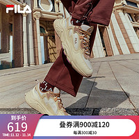 FILA男鞋MARS 1S+复古运动鞋火星鞋跑步鞋 砾石/银云灰-GS 39