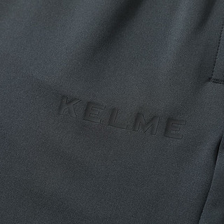 卡尔美（KELME）运动裤男弹力跑步训练长裤针织足球收腿裤 深灰 3XL