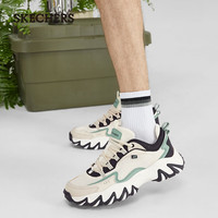 斯凯奇（Skechers）野火鞋 季男子时尚休闲户外耐磨运动鞋894233 自然色/绿色/NTGR 42.5