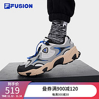 斐乐（FILA）FUSION斐乐潮牌男鞋复古潮鞋2023冬独眼鞋休闲鞋老爹鞋 雨雾灰/合金灰-NA 41