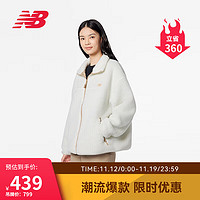 NEW BALANCE 23年女款舒适保暖立领仿羊羔绒外套AWJ33334 CIC XL 