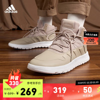 adidas阿迪达斯FUSION STORM WTR男女冬季保暖中帮运动鞋 卡其色 45(280mm)