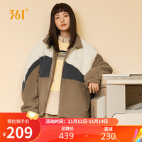 361° 外套男女同款冬季针织加绒保暖防风宽松运动休闲服 632349602-2