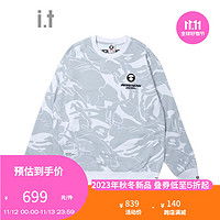 Aape it 男装圆领卫衣冬休闲酷感满幅迷彩上衣A305XXL WHZ/白色 M