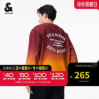 杰克·琼斯（JACK&JONES）2023冬休闲潮流衣身渐变设计宽松圆领男士卫衣男款223433076 F10黄棕色 170/92A/S