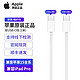 Apple 苹果 15原装数据线Type-C充电线/套装iPhone15ProMax数据线（1米编织线）