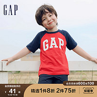Gap 盖璞 男女幼童夏季LOGO纯棉短袖T恤595276儿童装上衣