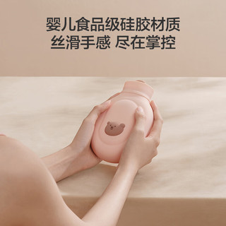热水袋注水硅胶暖手袋暖肚子灌水暖宝宝迷你随身便携 淡雅粉