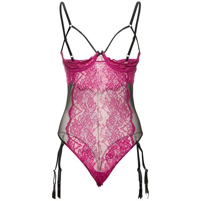 Fleur du Mal 香港直邮潮奢 Fleur Du Mal 女士Roxy蕾丝吊袜连体衣
