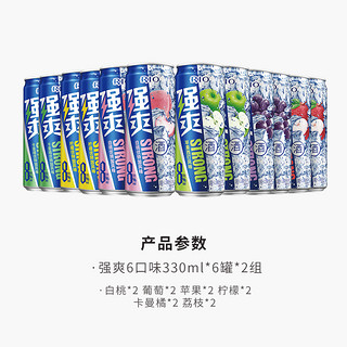 88VIP：RIO 锐澳 强爽系列6口味8度330ml*12罐洋酒预调鸡尾酒