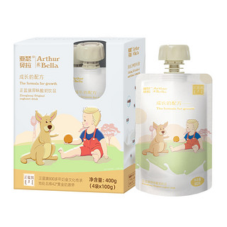 88VIP：Arthur & Bella 儿童酸奶 草莓味 100g*4袋