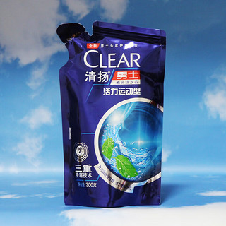 CLEAR 清扬 洗发水 活力运动薄荷型200g*5袋（香型随机）
