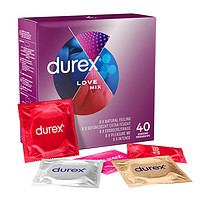 durex 杜蕾斯 原装进口避孕套  混合套装 40只/盒