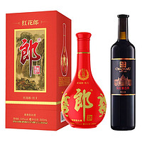 LANGJIU 郎酒 红花郎（10）53度500ml+第九代解百纳干红葡萄酒750ml