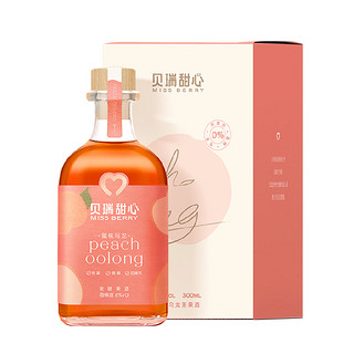 88VIP：Miss Berry MissBerry 贝瑞甜心 蜜桃乌龙 纯发酵果酒 300ml