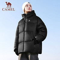 88VIP：CAMEL 骆驼 短款羽绒服2023冬季新款防风加厚保暖鸭绒面包服外套