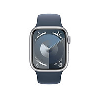 Apple Watch Series 9 智能手表 风暴蓝 铝金属45mm GPS版 回环式表带