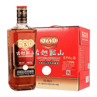 88VIP：古越龙山 中央库藏金五年500ml*6瓶绍兴黄酒
