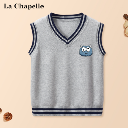 抖音超值购lachapelle拉夏贝尔男童秋款针织背心