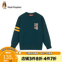 暇步士童装儿童秋装毛衣男童秋季男大童简约时尚针织衫 幻夜绿 130cm