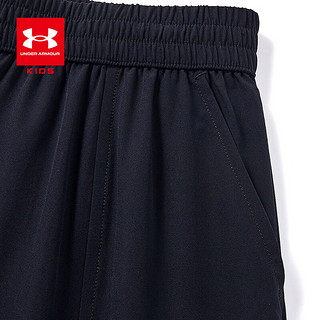 安德玛（UNDERARMOUR）【聚】童装春夏童运动速干裤训练服透气弹性吸汗速干裤 黑色 130