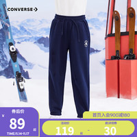 Converse 匡威男童加绒保暖长裤儿童休闲运动裤子儿童装 藏青蓝 160/69