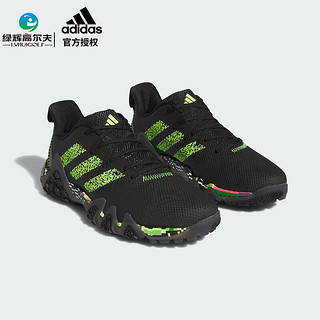 阿迪达斯（adidas）高尔夫球鞋男女同款 限量款CODECHAOS系列 防滑缓震球鞋防泼水鞋 IF5452 黑/荧光绿/灰 36（UK3.5）