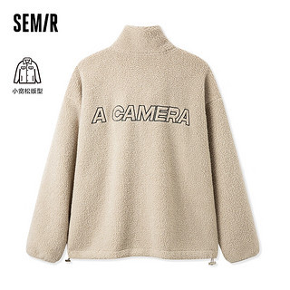 森马（Semir）森马外套男温暖绒面舒适休闲户外宽松夹克 驼色50109 170/88A/M