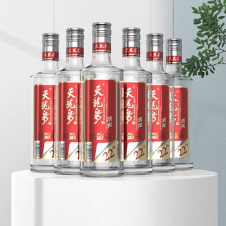 天龙泉 陶缸陈酿 清爽 22%vol 米香型白酒 500ml*6瓶 整箱装