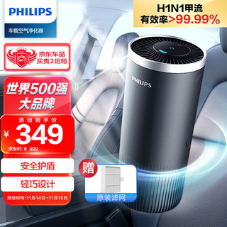 PHILIPS 飞利浦 车载空气净化器 杀菌除甲醛净味除异味除菌 车内净化  S3601