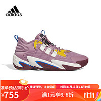 adidasyykids   BYW儿童秋缓震实战训练运动低帮篮球鞋 IE9304 40