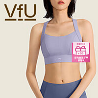 VFU 运动内衣高强度女瑜伽服跑步防震聚拢定型健身文胸美背 TW7752-紫藤色--固定胸垫 M