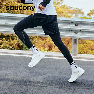 索康尼（SAUCONY）男鞋女鞋 23冬季TIDE浪潮跑鞋轻便透气运动鞋减震耐磨跑步鞋 TIDE/浪潮/白色 38/5.5/235mm