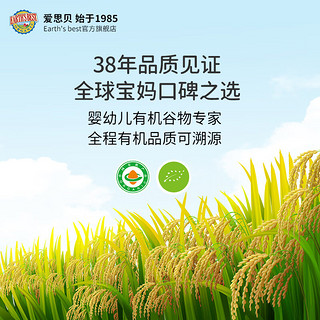 EARTH'S BEST 宝钙铁锌米粉 地球婴幼儿米糊 高铁有机小麦粉175g（6-36月）