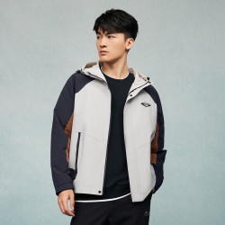 hla海澜之家男士抽绳连帽士夹克hwjad3y195ak5