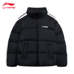 li-ning 李宁 羽绒服男短款男子秋冬季保暖舒适加厚休闲防风连帽运动