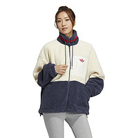 adidas ORIGINALS SHORT SHERPA JK女士舒适耐磨运动休闲针织夹克