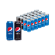 88VIP：pepsi 百事 可乐(原味12罐+无糖12罐)细长罐330ml*24罐混装包装随机