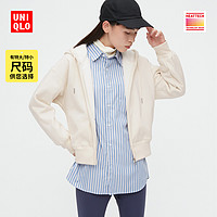 UNIQLO 优衣库 女装 HEATTECH仿羊羔绒运动拉链连帽外套(加绒秋冬) 449878