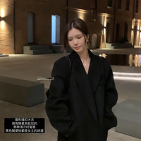 HEYGIRL黑哥 年度大衣 镇店wang炸！经典版型正肩羊毛呢大衣女冬