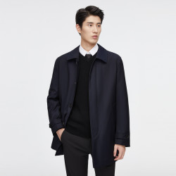 bosideng波司登男式经典商务气质衬衫领鹅绒冬保暖羽绒服