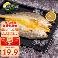 三都港 冷冻醇香黄鱼鲞350g(2条装) 黄花鱼 生鲜 鱼类 海鲜水产 深海鱼